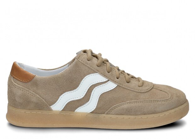 Dámské polobotky NAGABA 129 béžová velur kožené