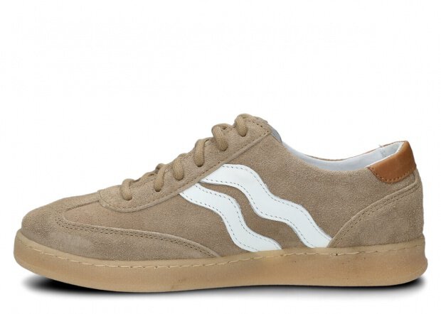 Dámské polobotky NAGABA 129 béžová velur kožené