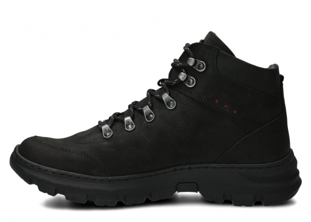 Pánské kotníkové trekové boty NAGABA 409/1 černá crazy kožené
