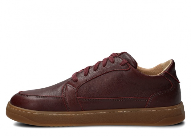 Pánské široké polobotky NAGABA 480 bordó rustic kožené