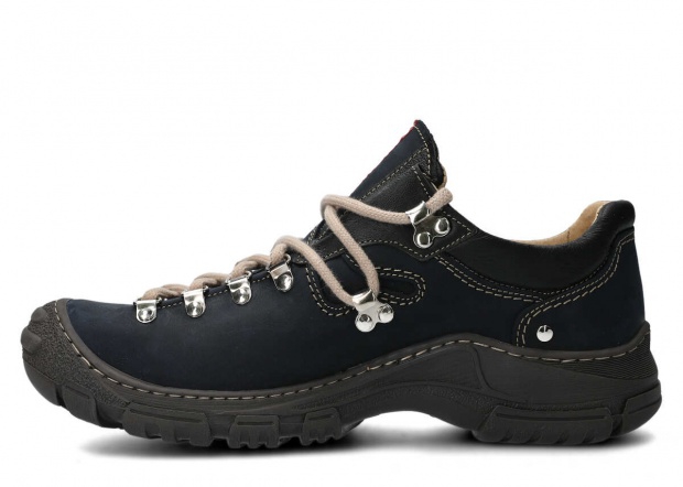 Pánské nízké trekové boty NAGABA 055 tmavě modrá crazy kožené