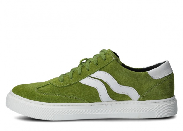 Pánské polobotky NAGABA 461 pistácie velur kožené