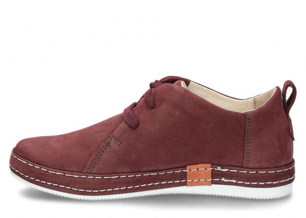 Polobotky NAGABA 382 bordó samuel kožené