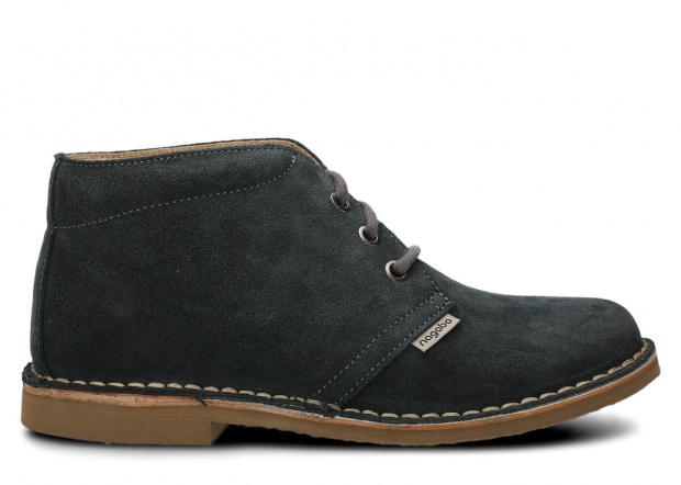 Pánské kotníkové boty NAGABA 075 grafitová velur kožené