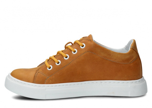 Polobotky NAGABA 607 žlutá parma kožené