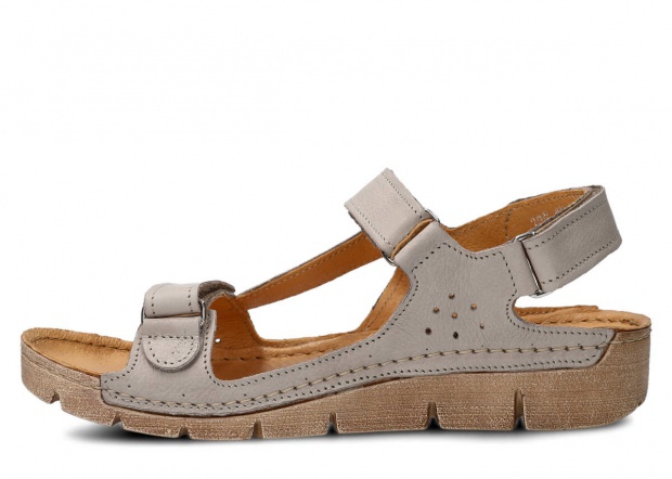 Dámské sandály NAGABA 306 jasně popelavá rustic kožené