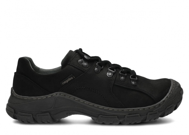 Pánské nízké boty NAGABA 457 černá crazy kožené