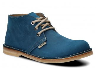 Kotníkové boty unisex NAGABA 082 kobalt crazy kožené