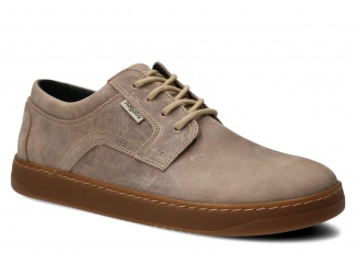 Pánské široké polobotky NAGABA 476 béžová crazy kožené