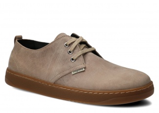 Pánské široké polobotky NAGABA 477 béžová crazy kožené