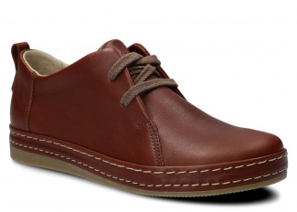 Dámské polobotky NAGABA 382 rudá plnolící kůže