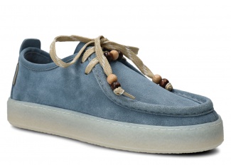 Dámské mokasíny, Dámské polobotky NAGABA 2641 jeans velur kožené